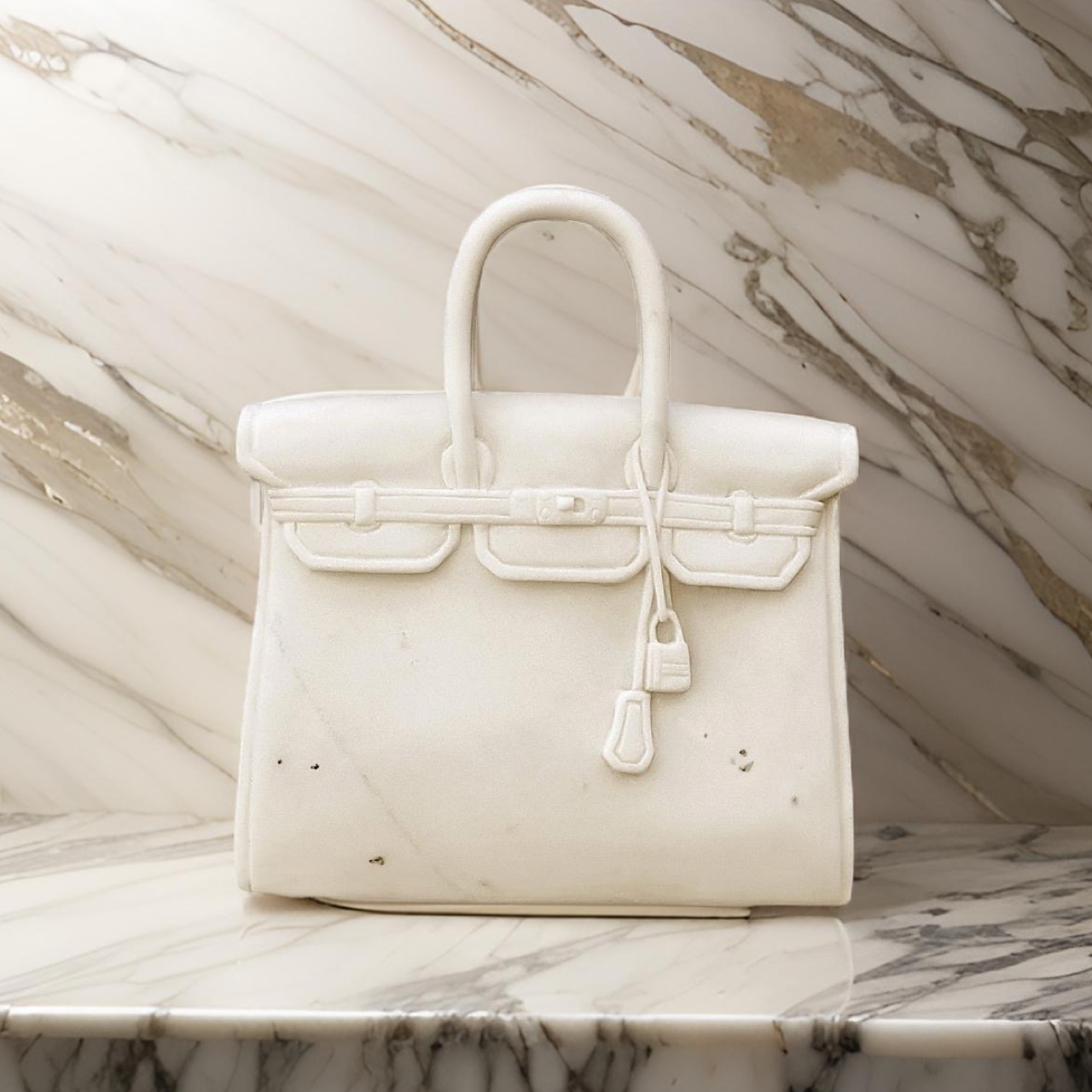 "The Princess" Marble Handbag by Currey and Company, Hermes Handbag Replica, Chic Home Vibes